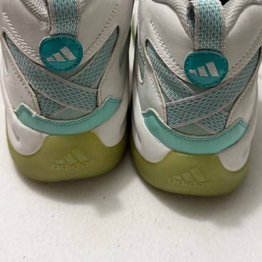 Adidas Crazy 8 Basketball Shoes Mens 10 White Teal Excellent Retro C75759